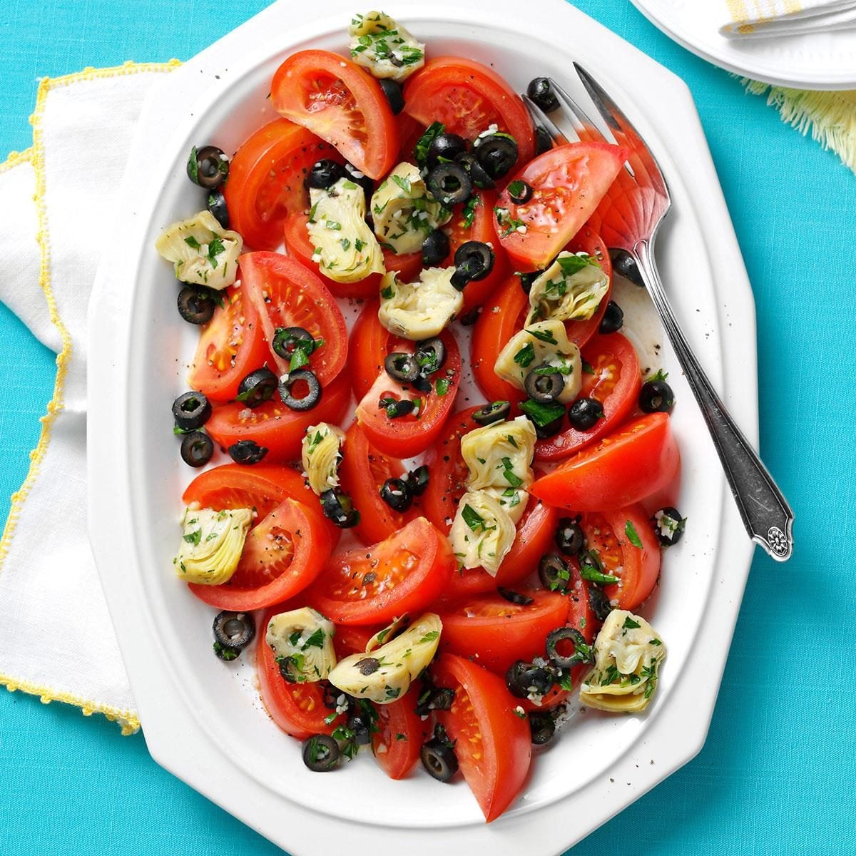 Artichoke tomato salad