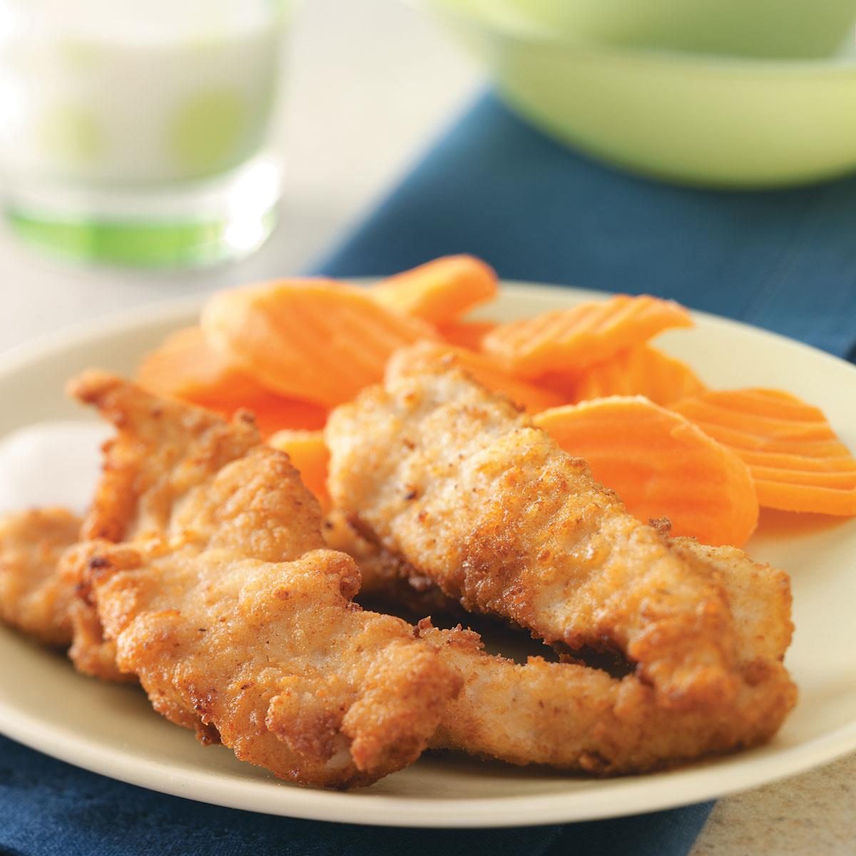 Crispy chicken fingers