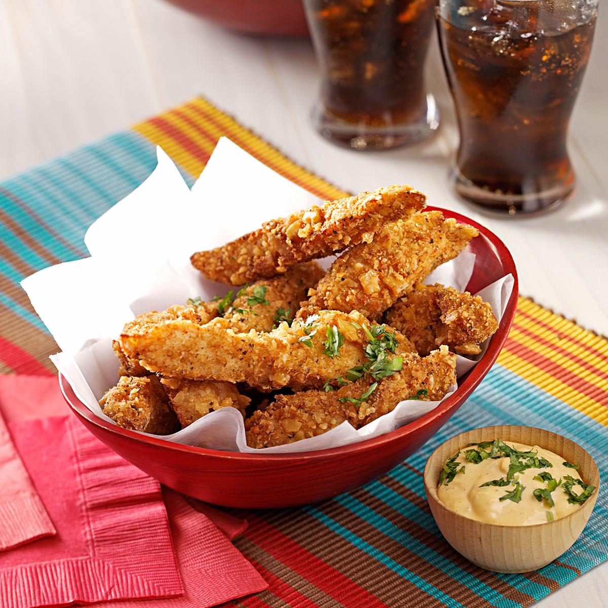 Fried chicken strips
