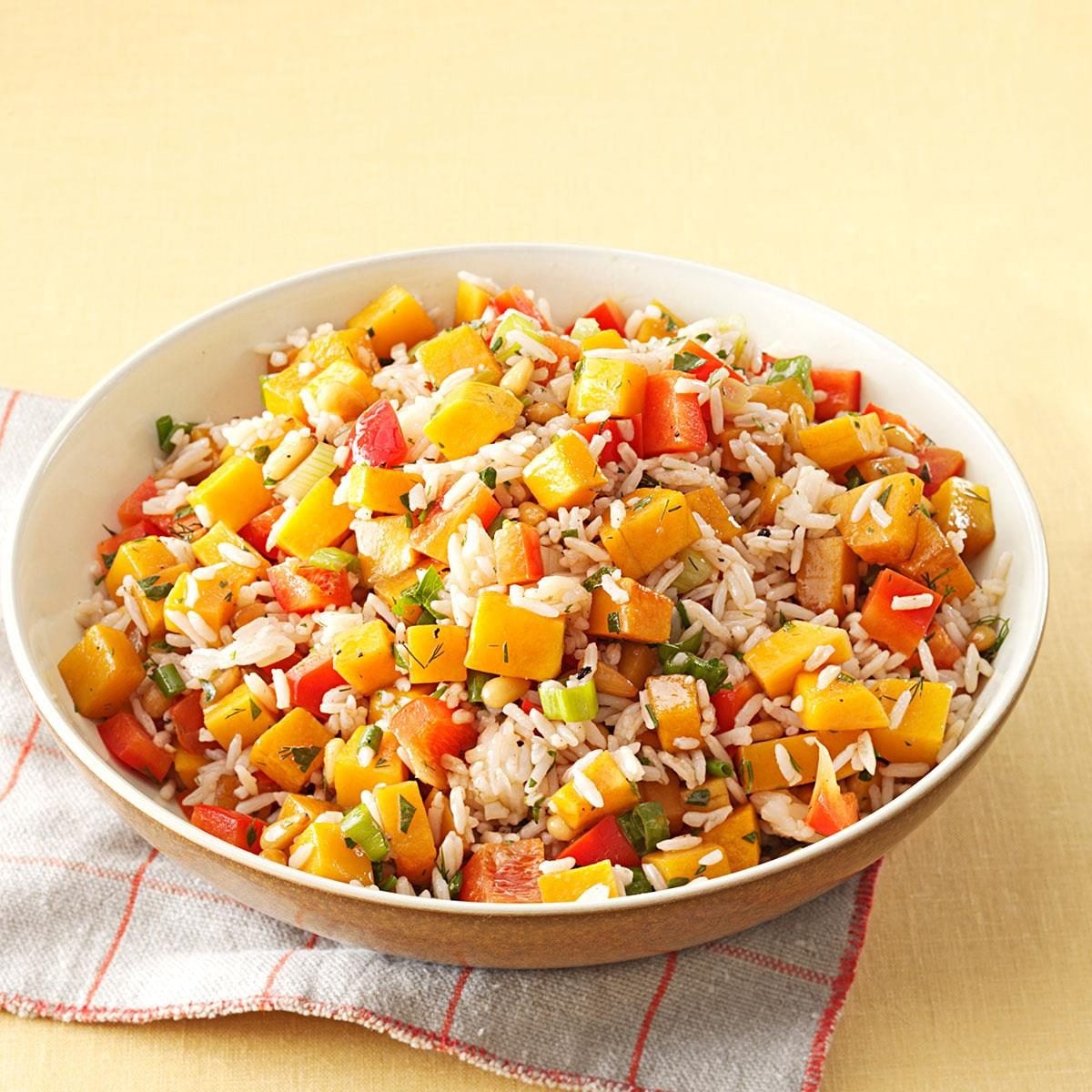Roasted Butternut Squash & Rice Salad