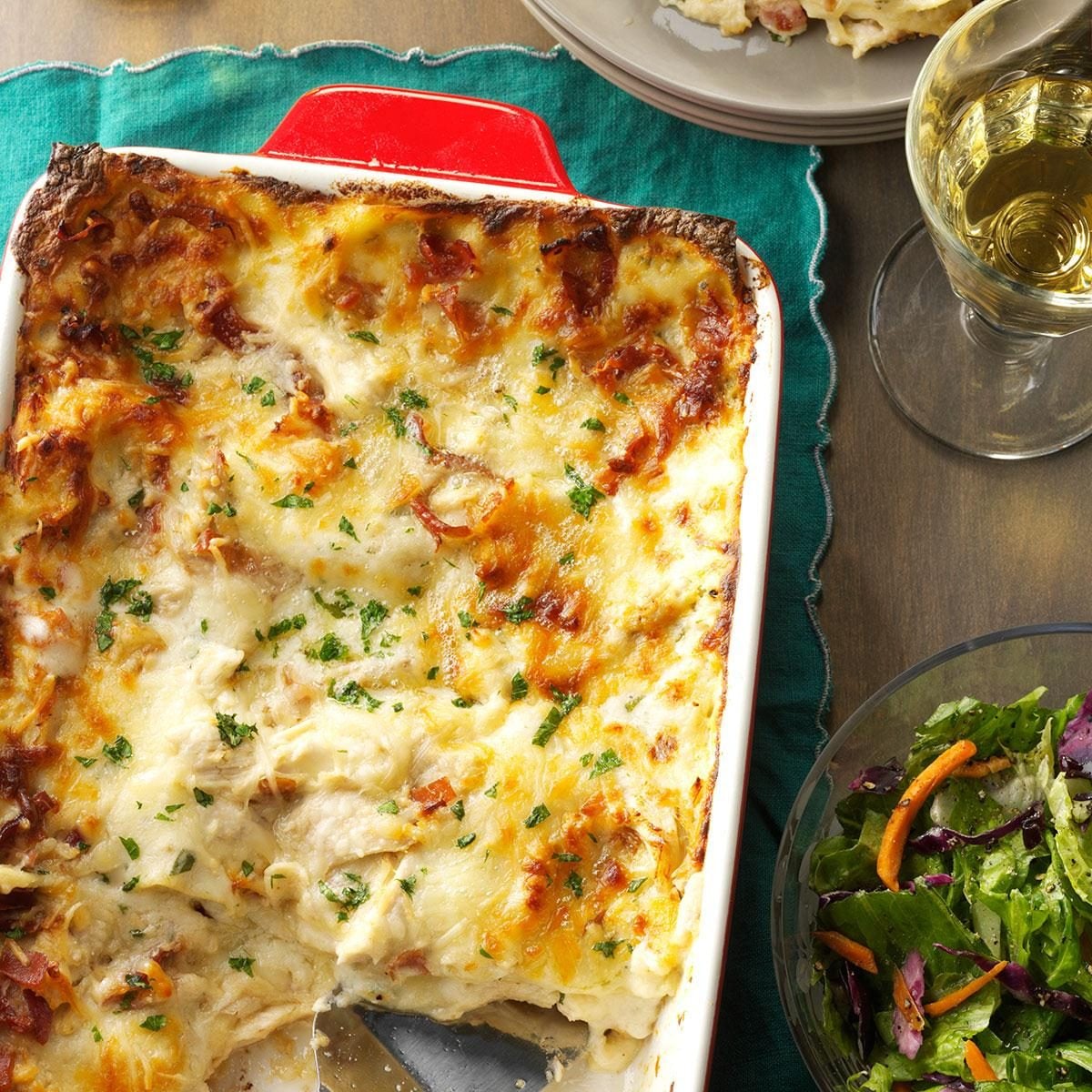 chicken alfredo lasagna