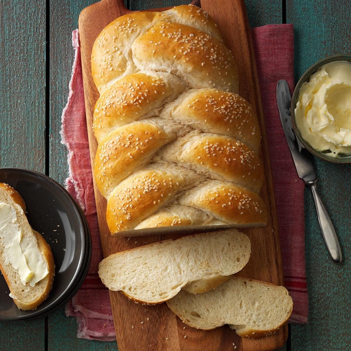 Sesame Wheat Braids