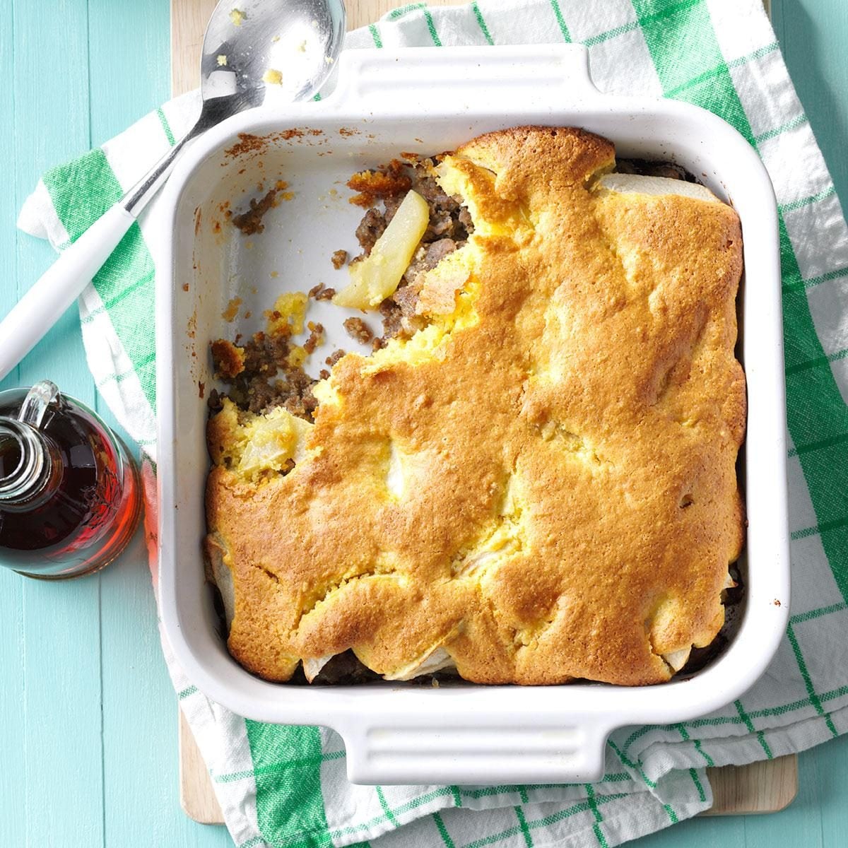 Sausage & Apple Cornbread Bake