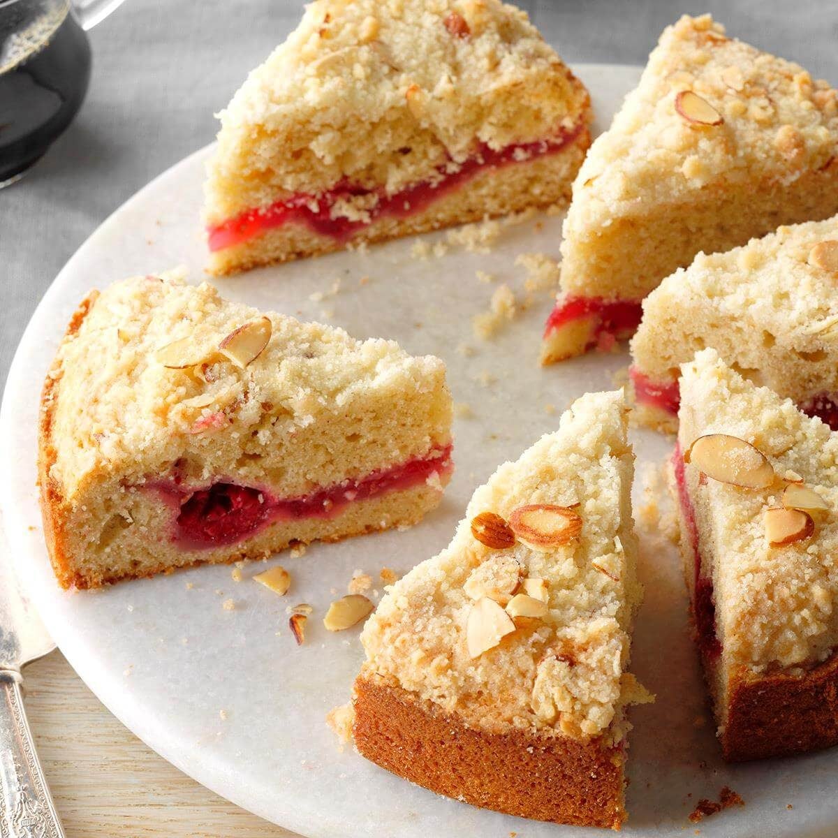 Raspberry Crumble Coffee Cake