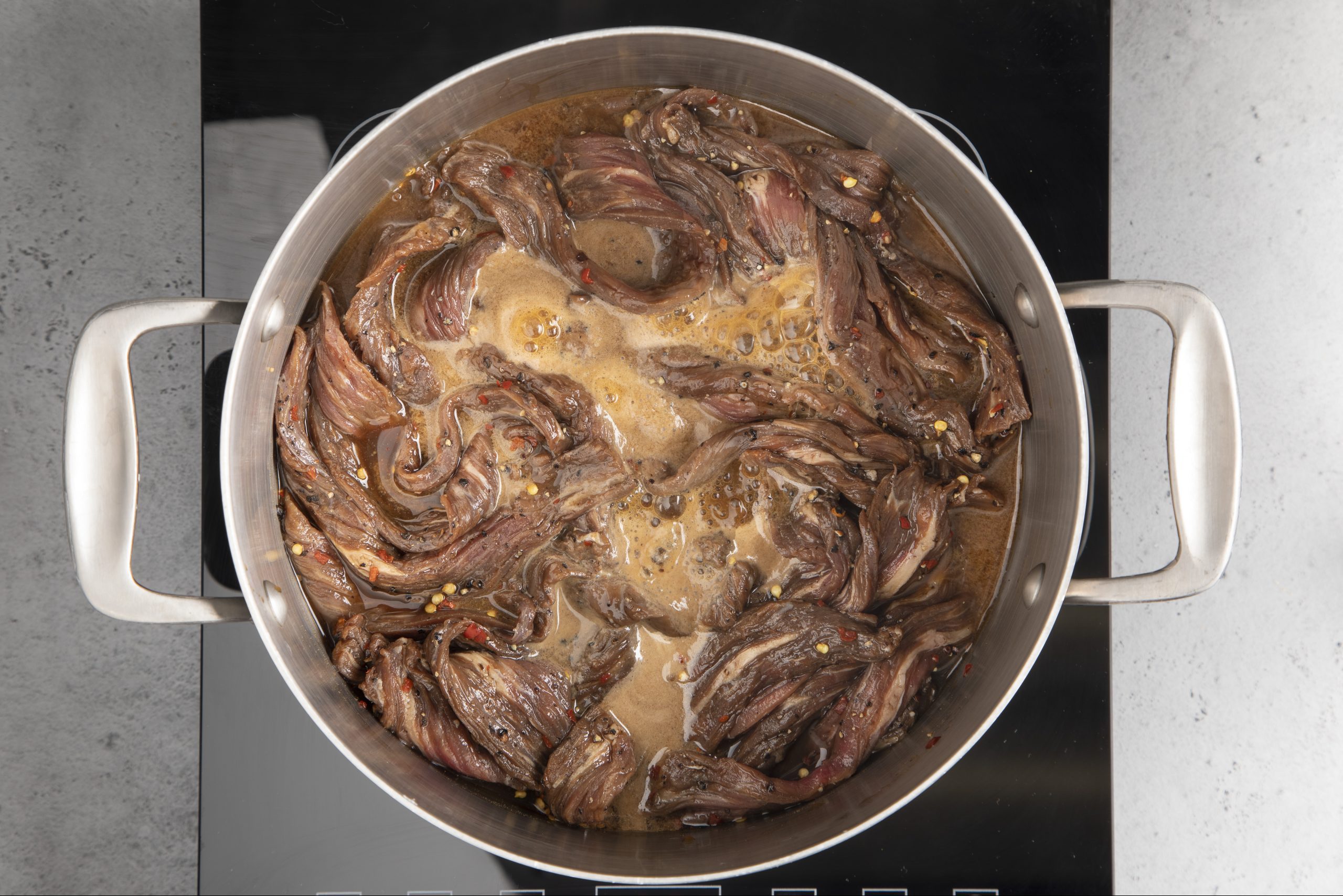 boiling beef jerky