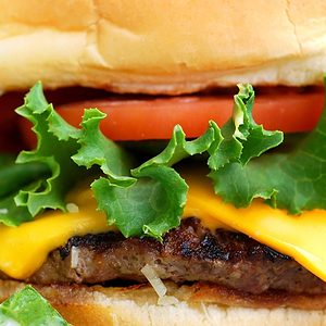 Close-up of burger