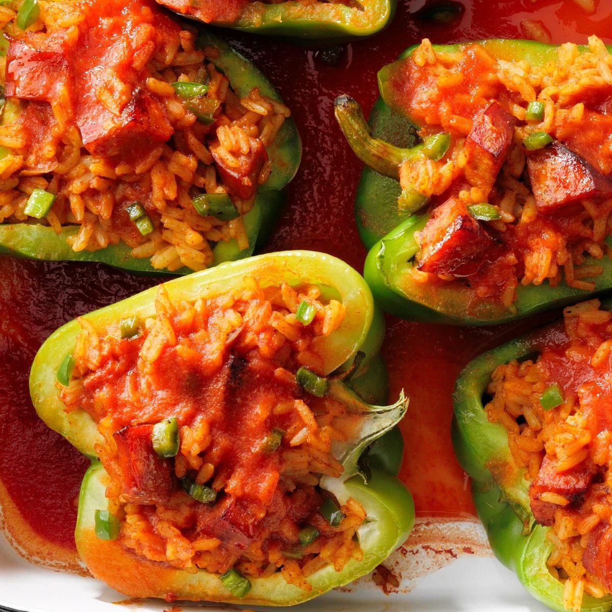 Andouille-Stuffed Peppers