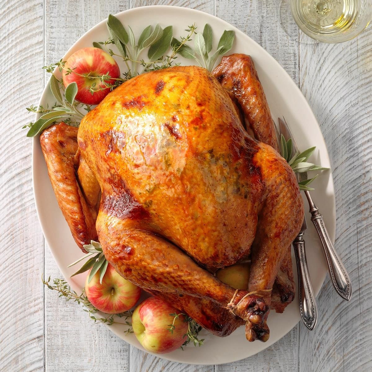 Apple sage roasted turkey