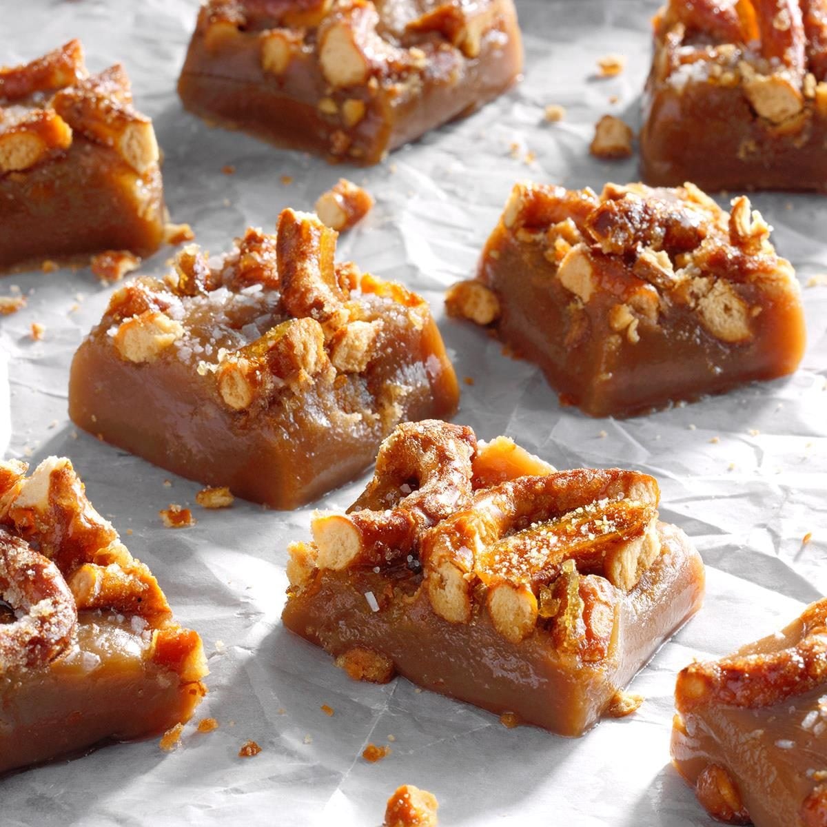 Beer and Pretzel Caramels
