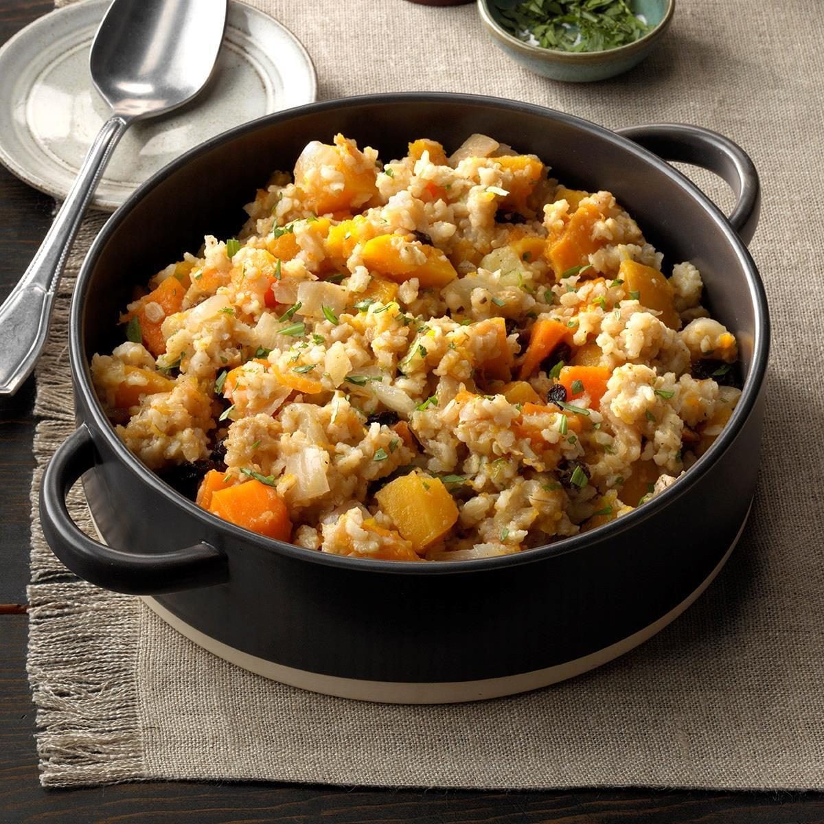Brown rice and vegetables
