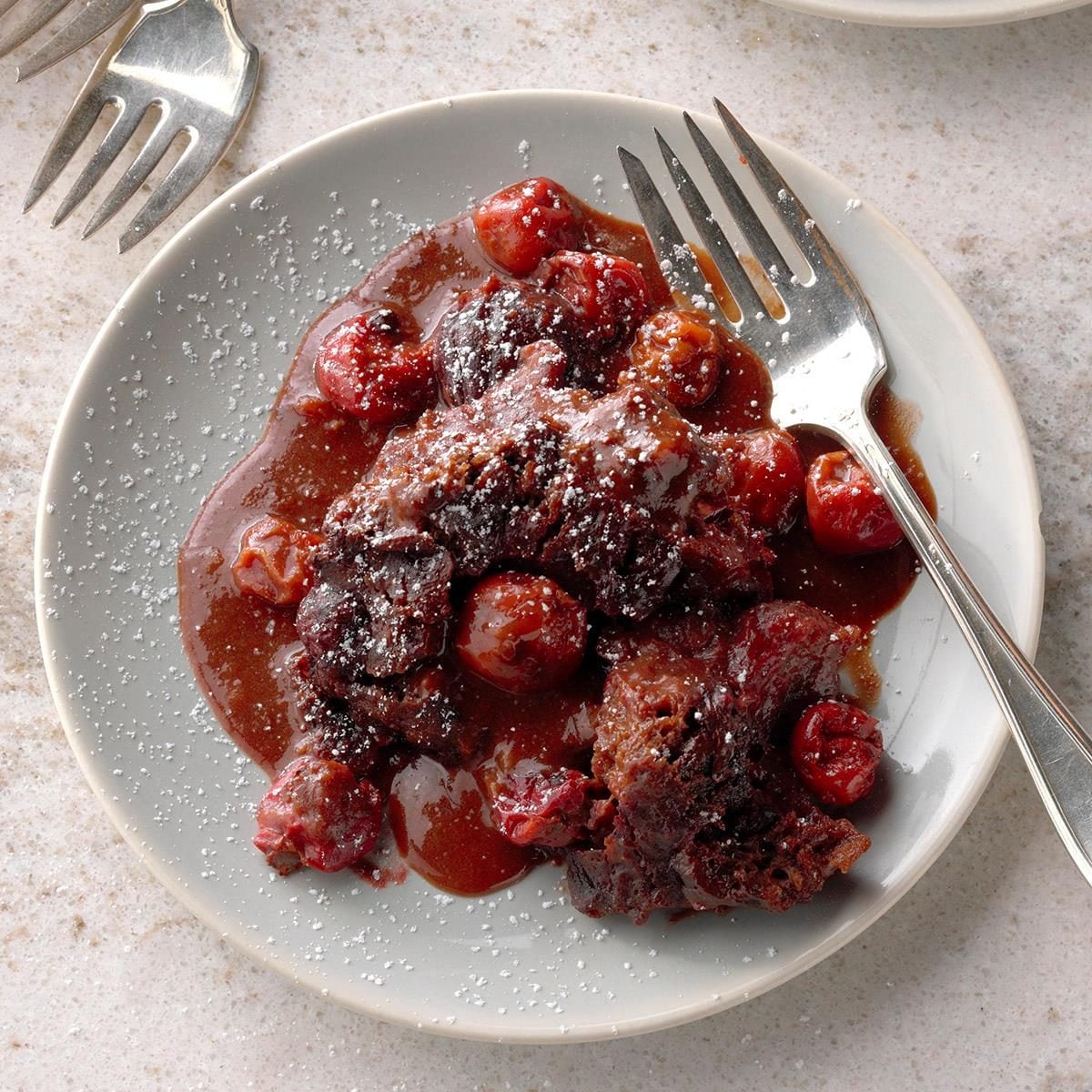 Chocolate-Covered Cherry Pudding Cake