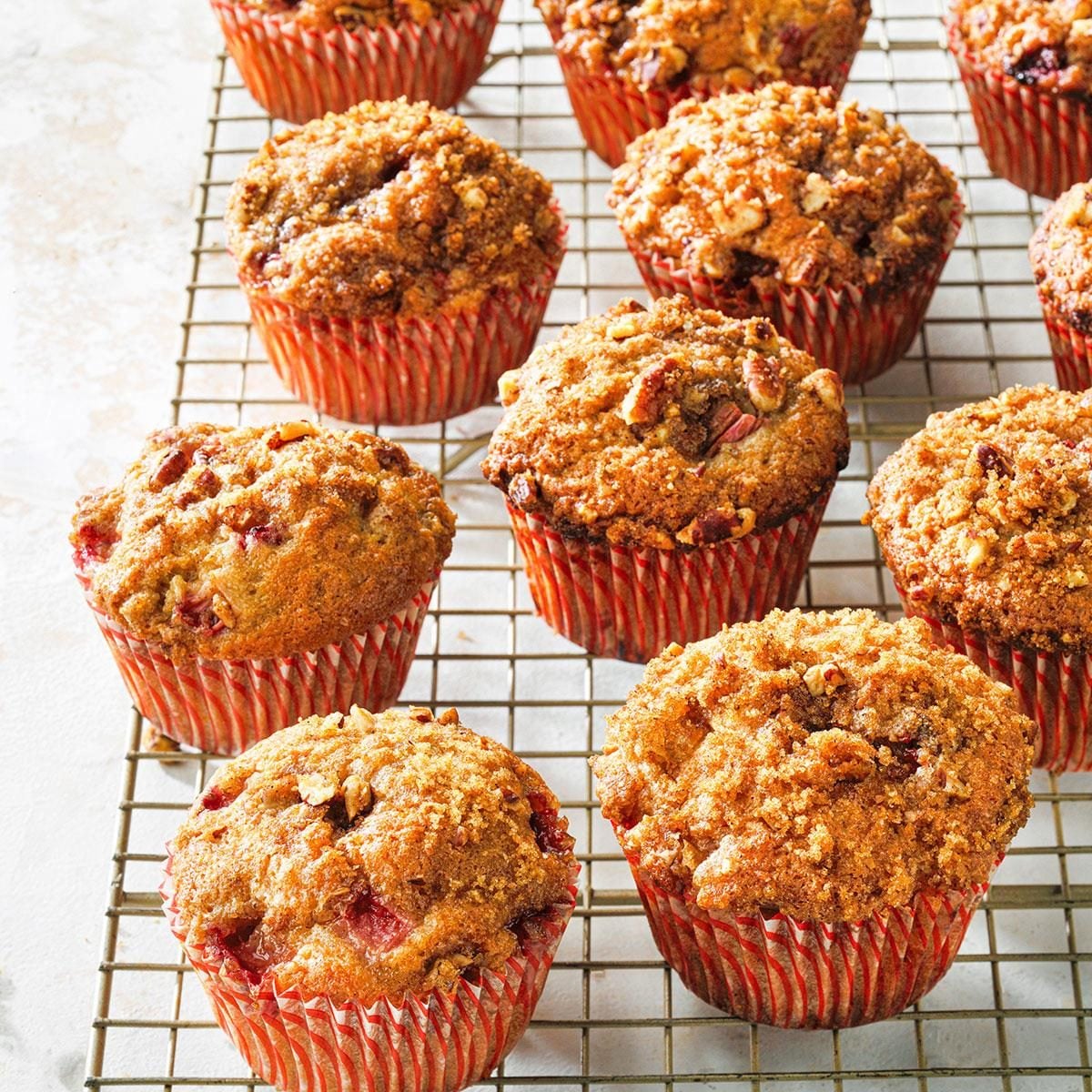 Strawberry-Rhubarb Muffins