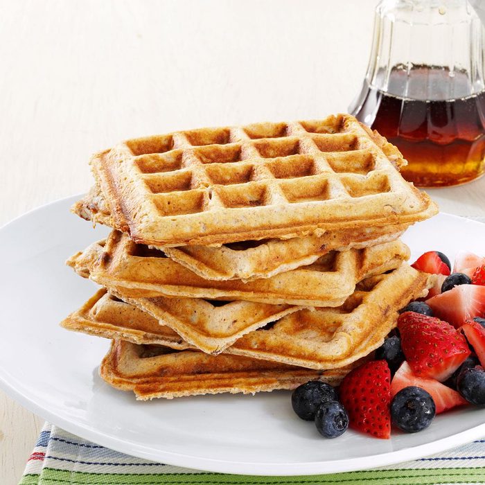 Soul satisfying oatmeal waffles
