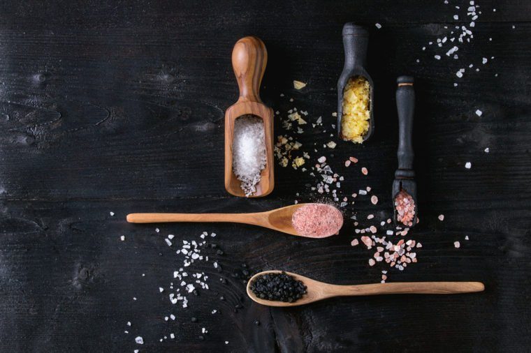 salt in spoons