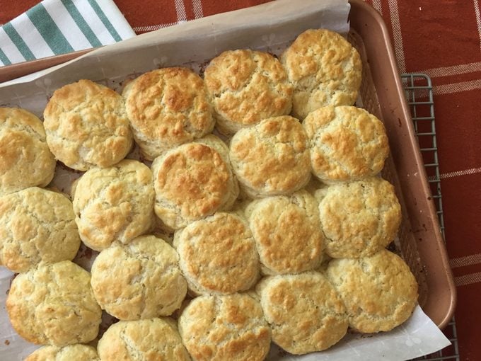 Homemade buttermilk biscuits