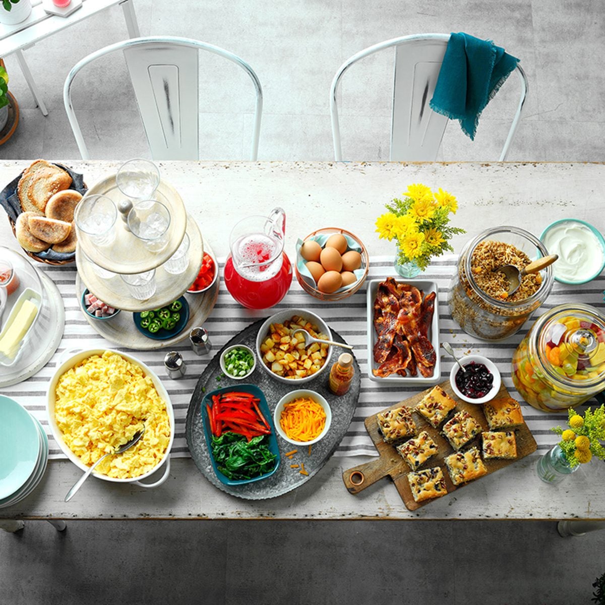 RMS 5609; Blueberry-Sausage Breakfast Cake; RMS 20494; Sparkling Fruit Salad; RMS 22760; Sparkling Rhubarb Spritzer;RMS 25332; Sweet