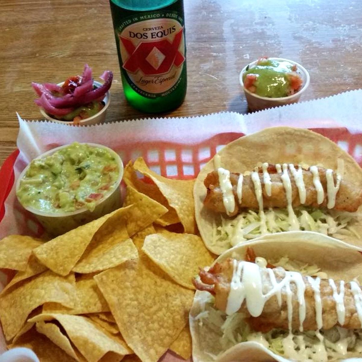 Tacos and chips