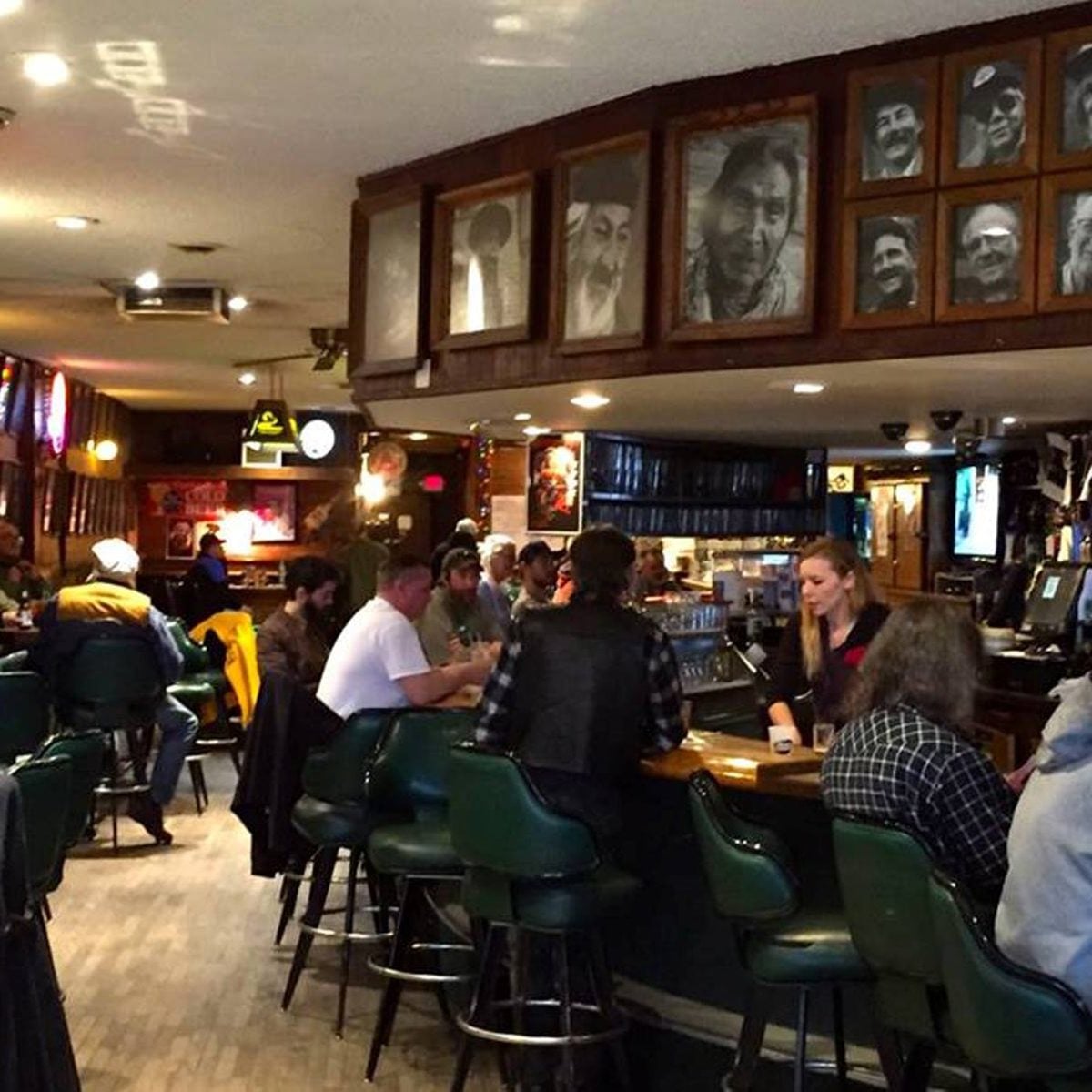 People enjoying drinks at Charlie B.