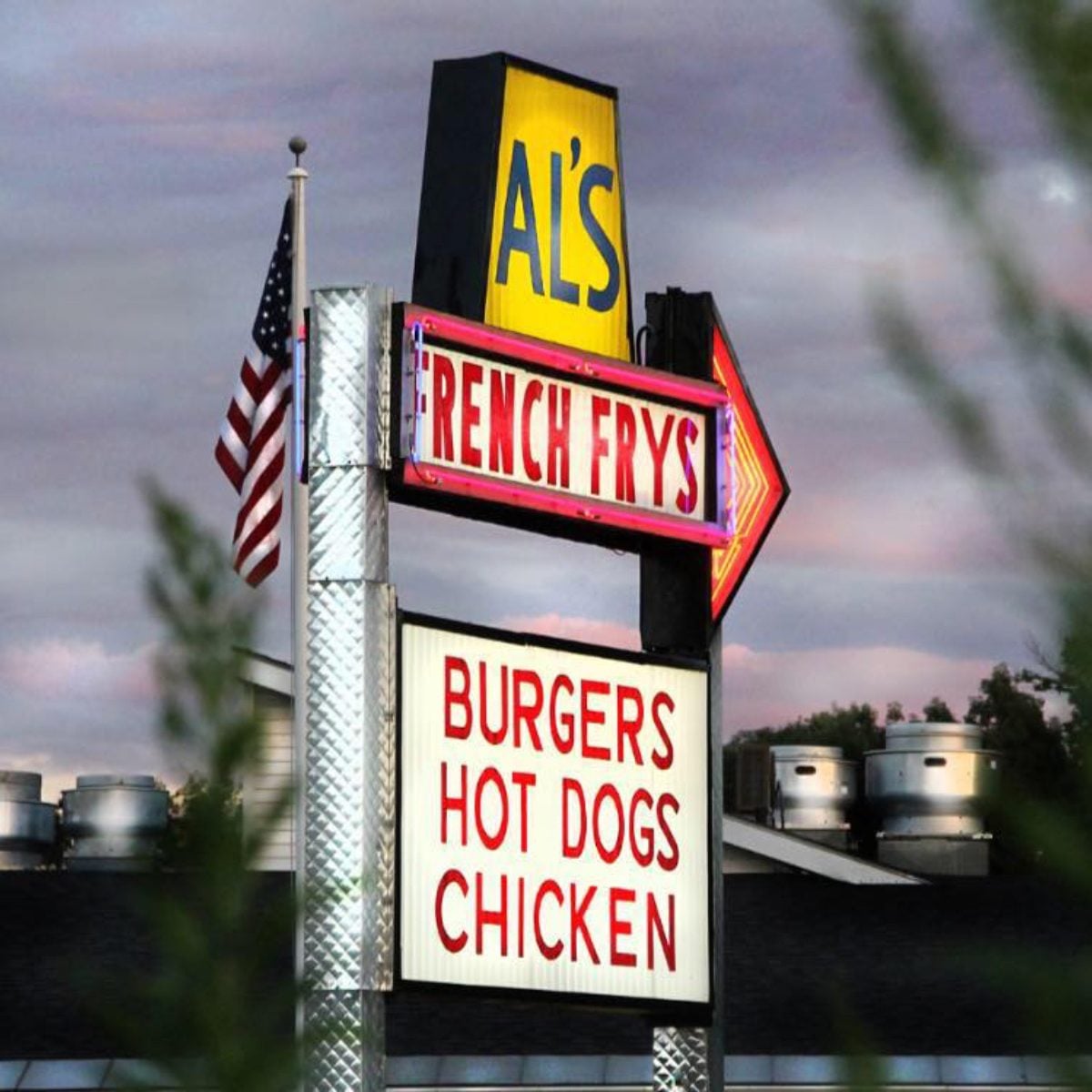 Sign outside for Al