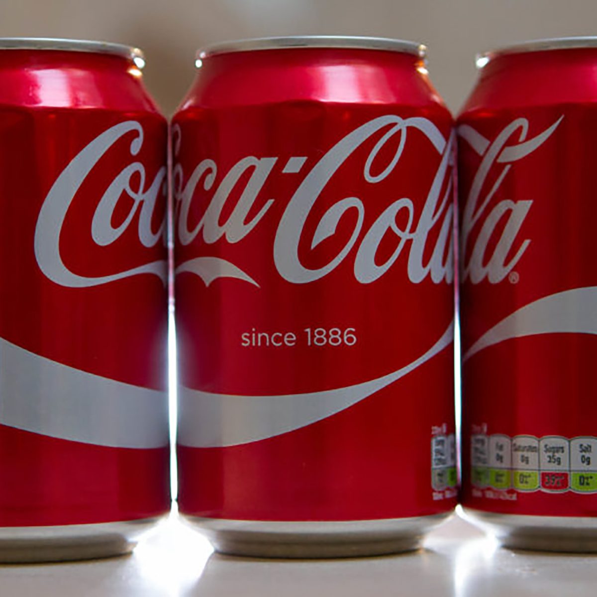 A can of Coca Cola.