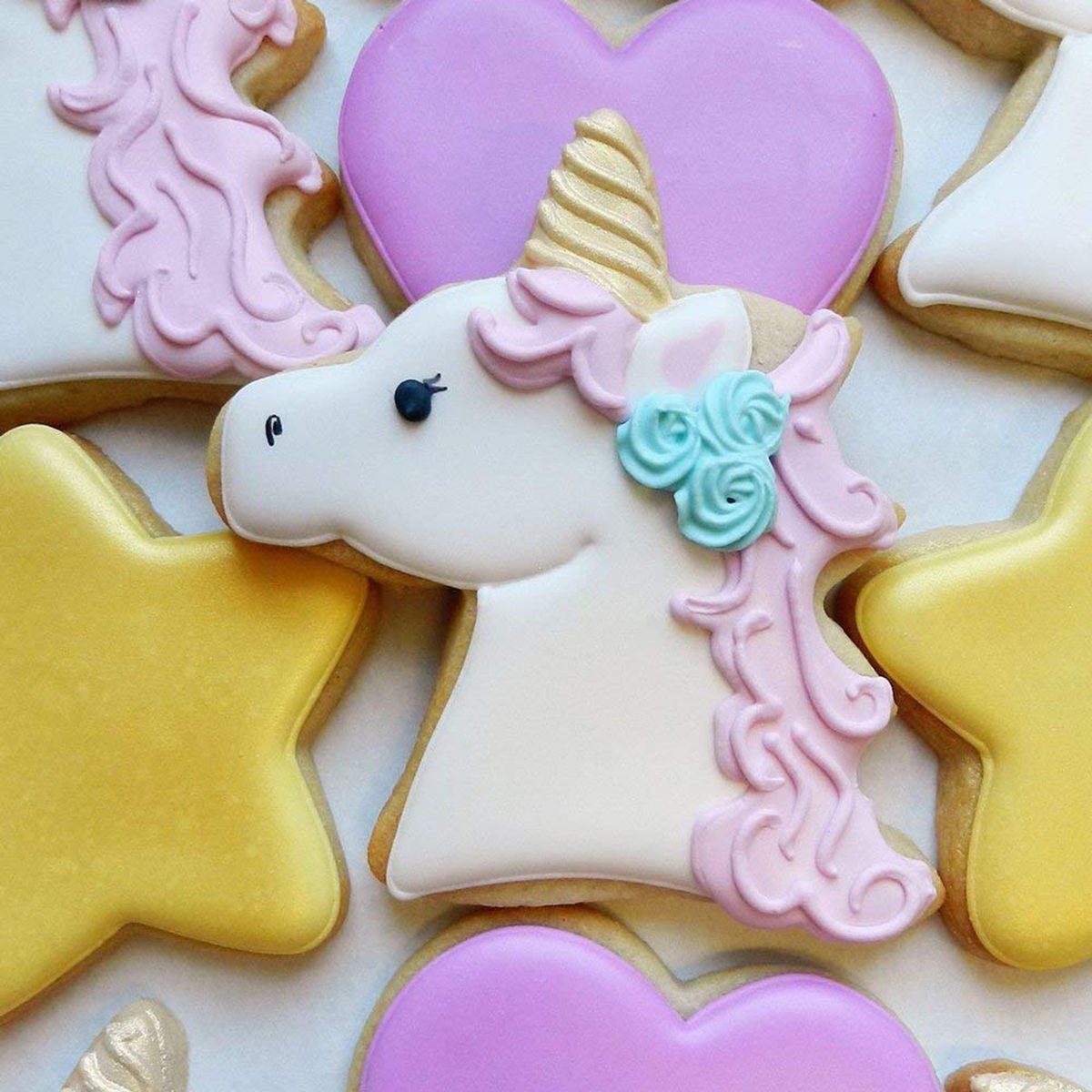 Ann Clark Unicorn Head Cookie Cutter - 4 Inches - Tin Plated Steel