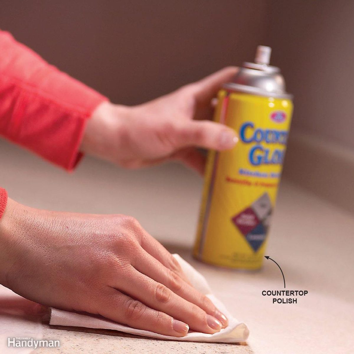 Polishing countertops