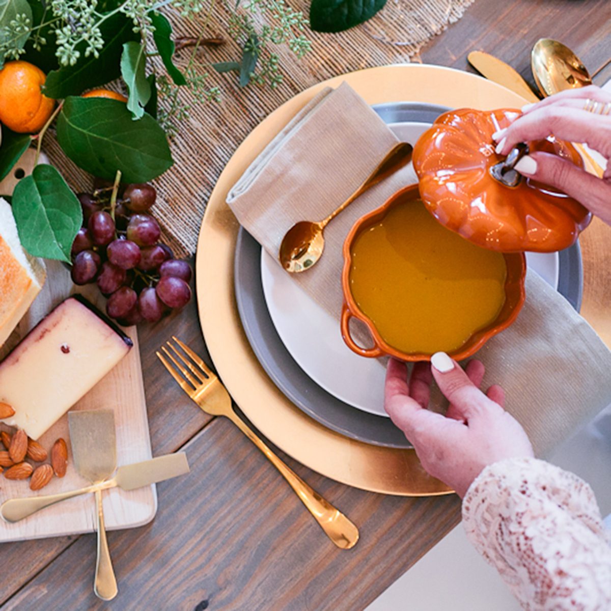 Creamy pumpkin soup