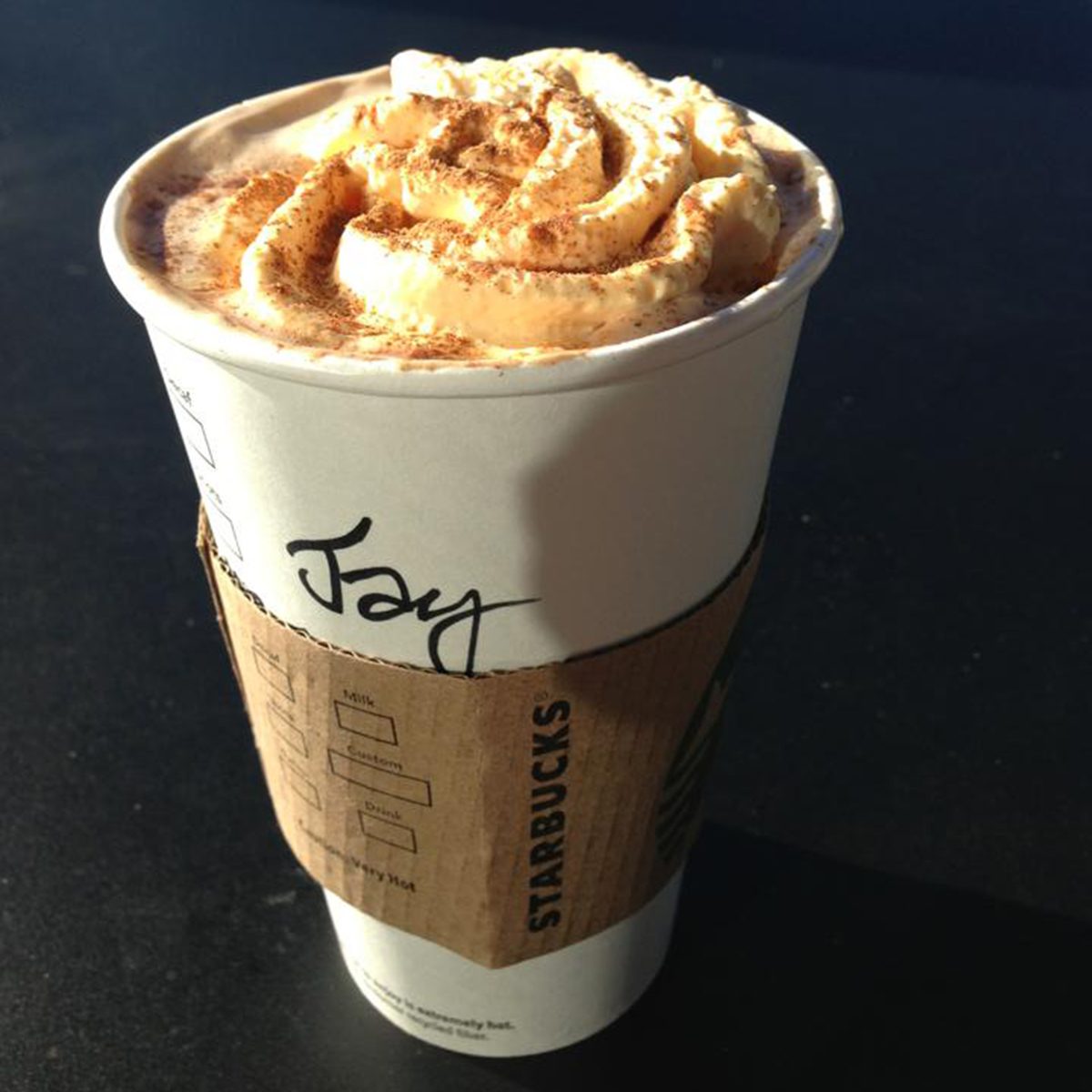 Pumpkin hot chocolate