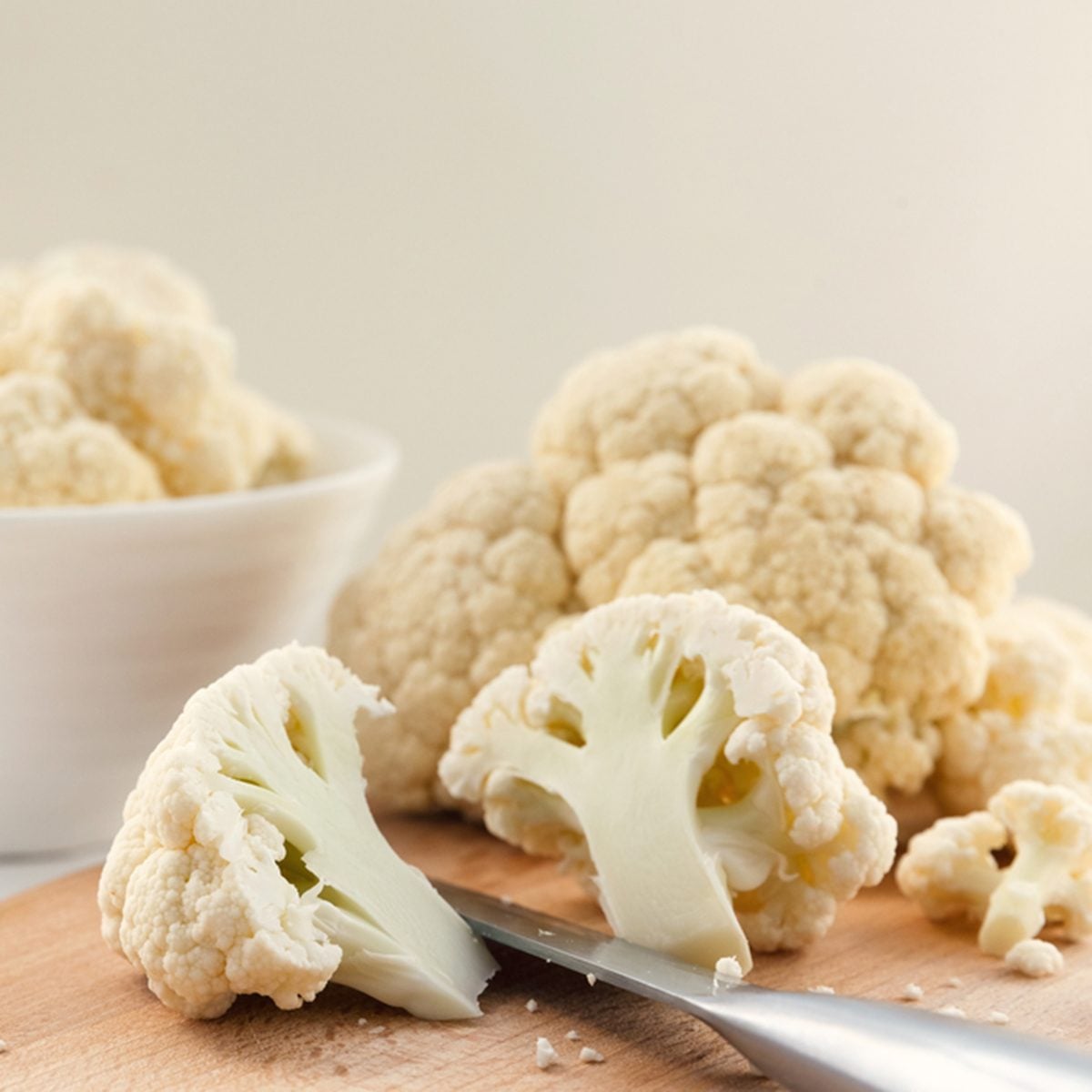 Cauliflower chopped.