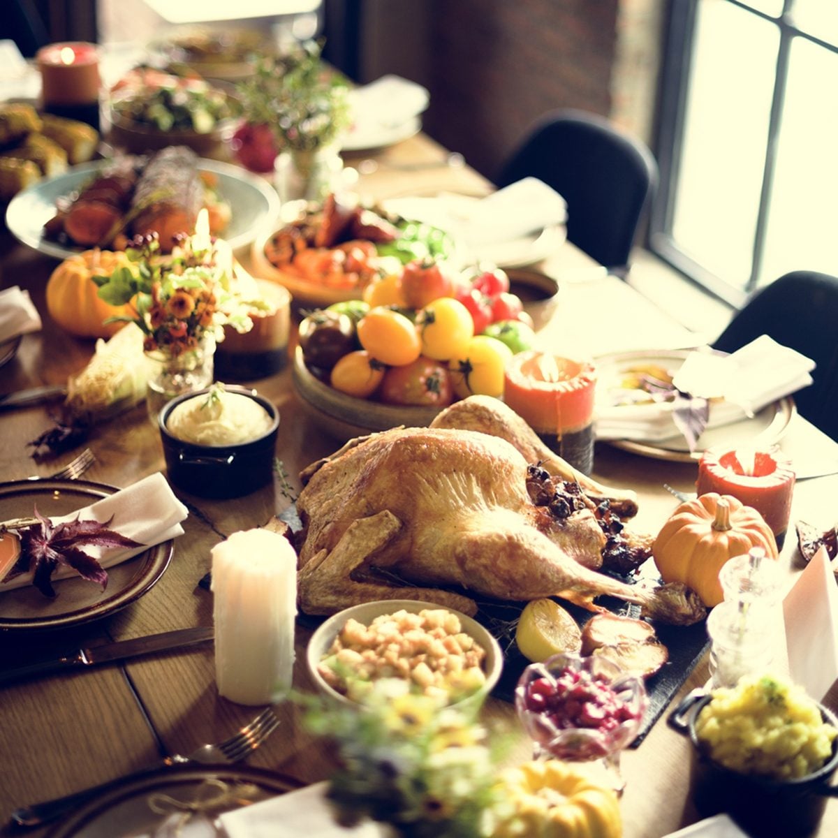 Roasted Turkey Thanksgiving Tradition Celebration Concept