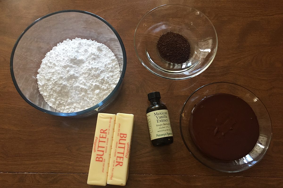 we tried Ina Garten's chocolate cake