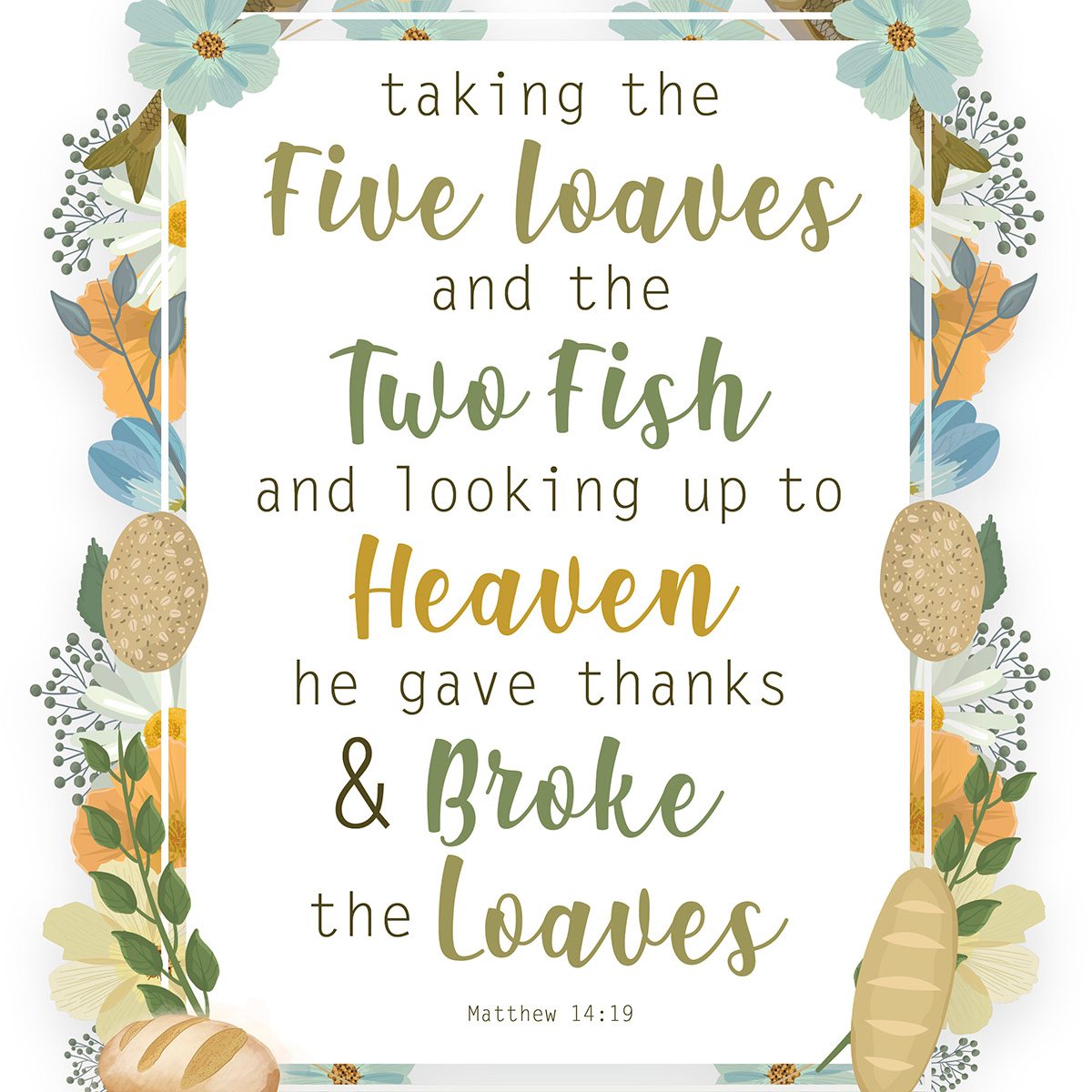 Matthew 14:19