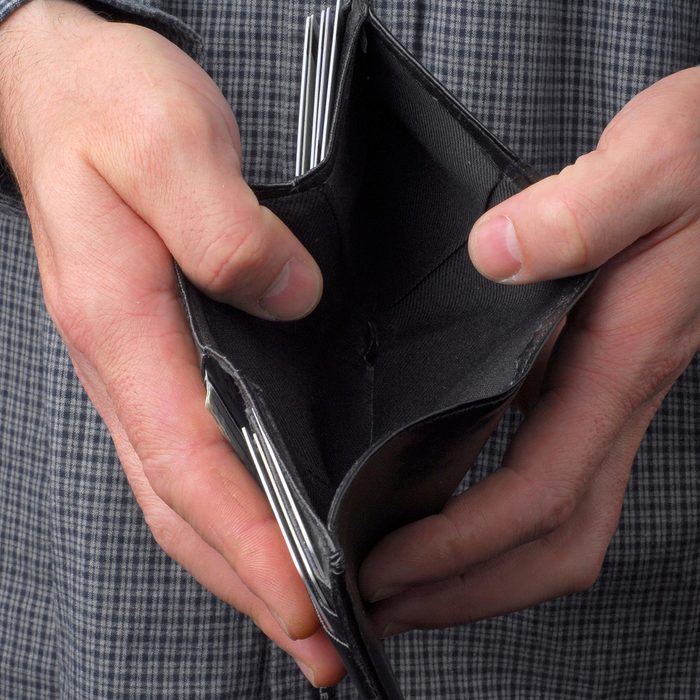 Empty wallet