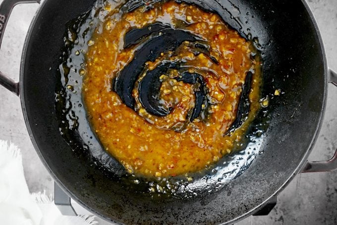 making Panda Express Orange Chicken sauce