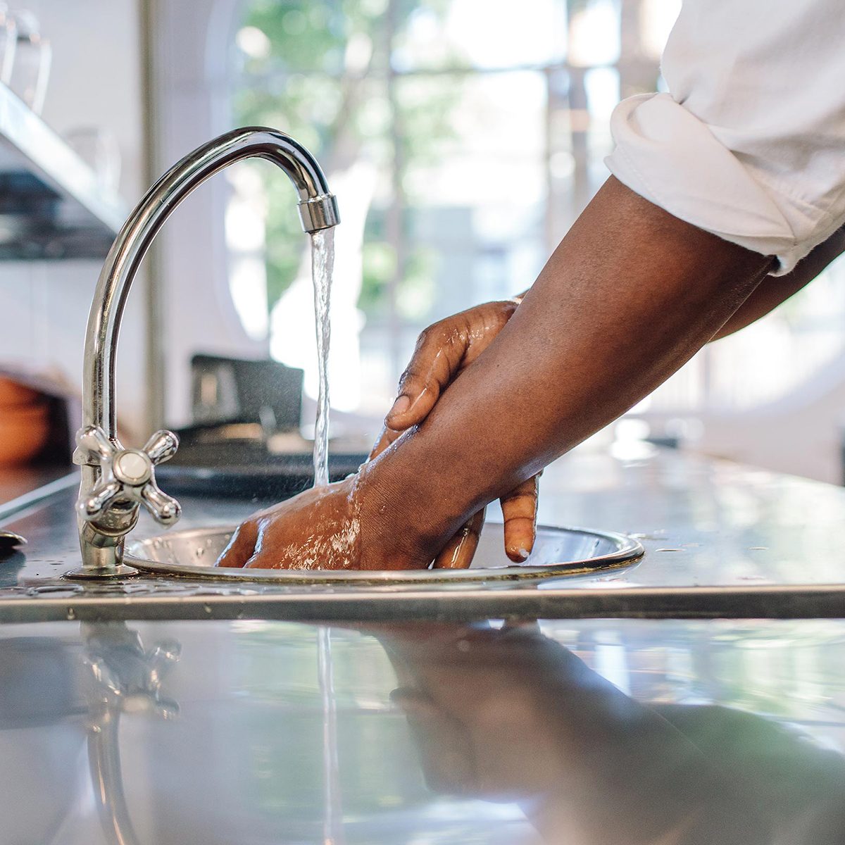 Washing hands