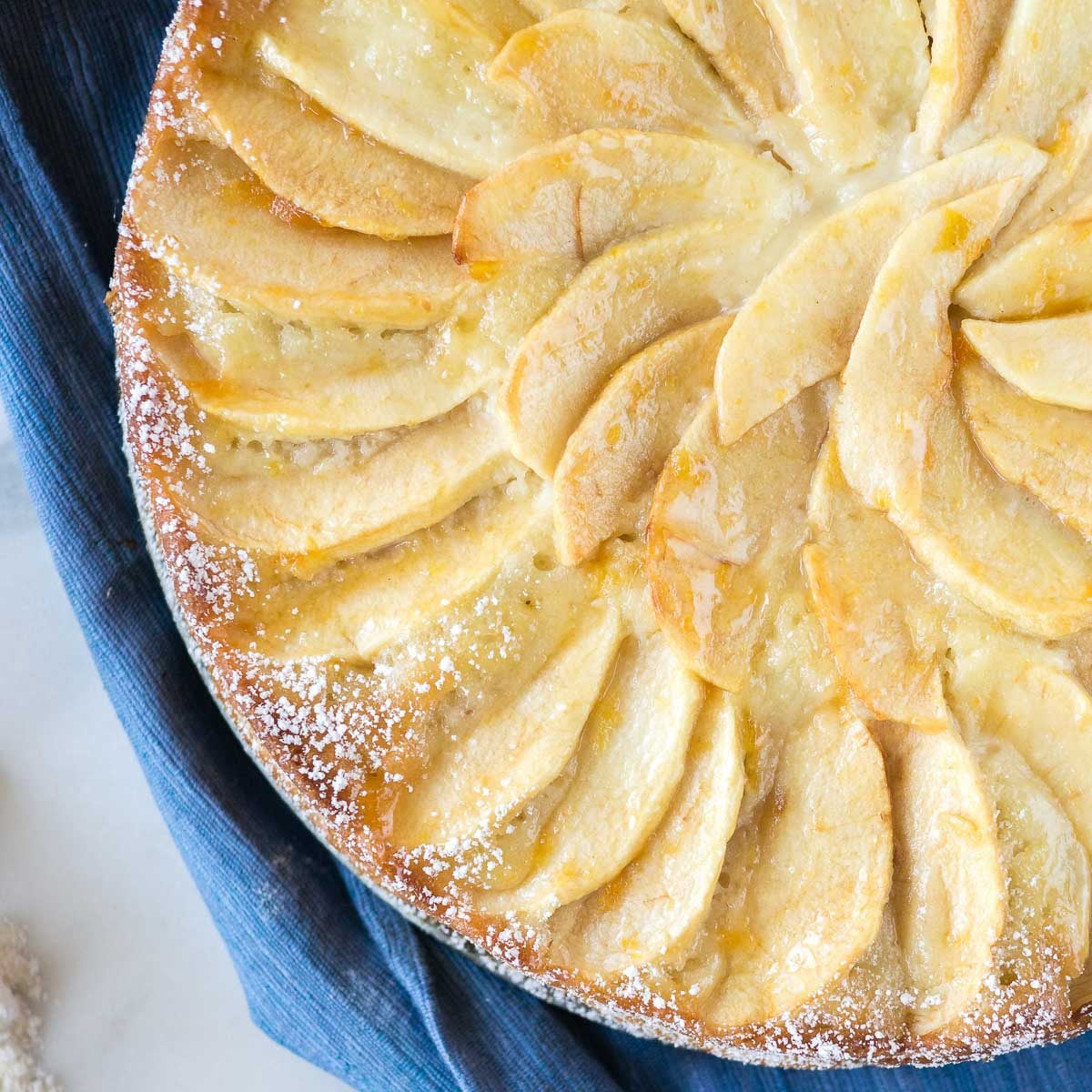 apple marzipan cake