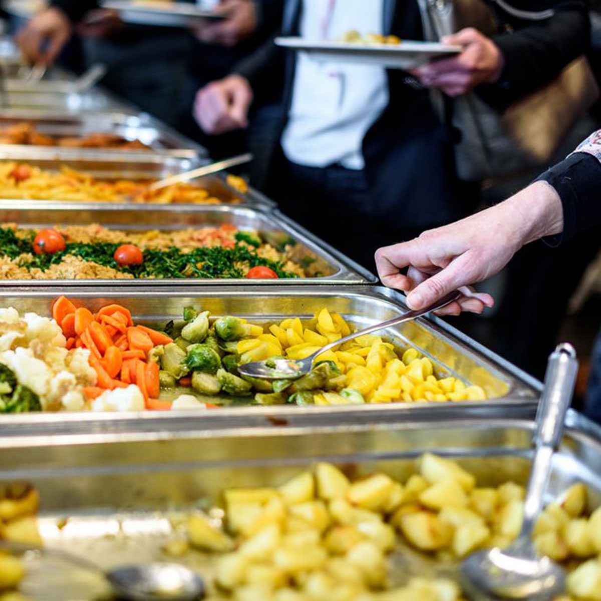 Buffet line