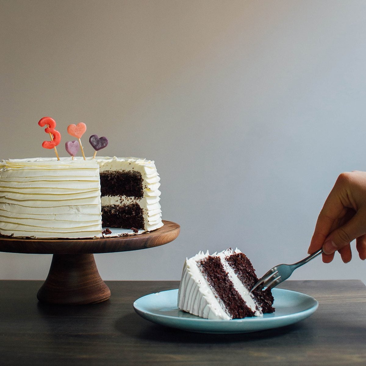 Chocolate marzipan cake