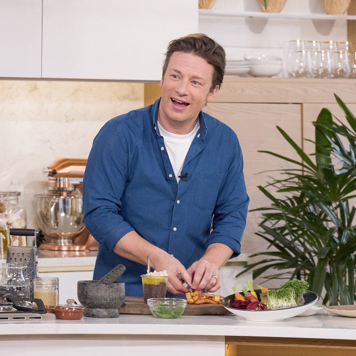 Editorial use only Mandatory Credit: Photo by S Meddle/ITV/REX/Shutterstock (5371594bs) Jamie Oliver 
