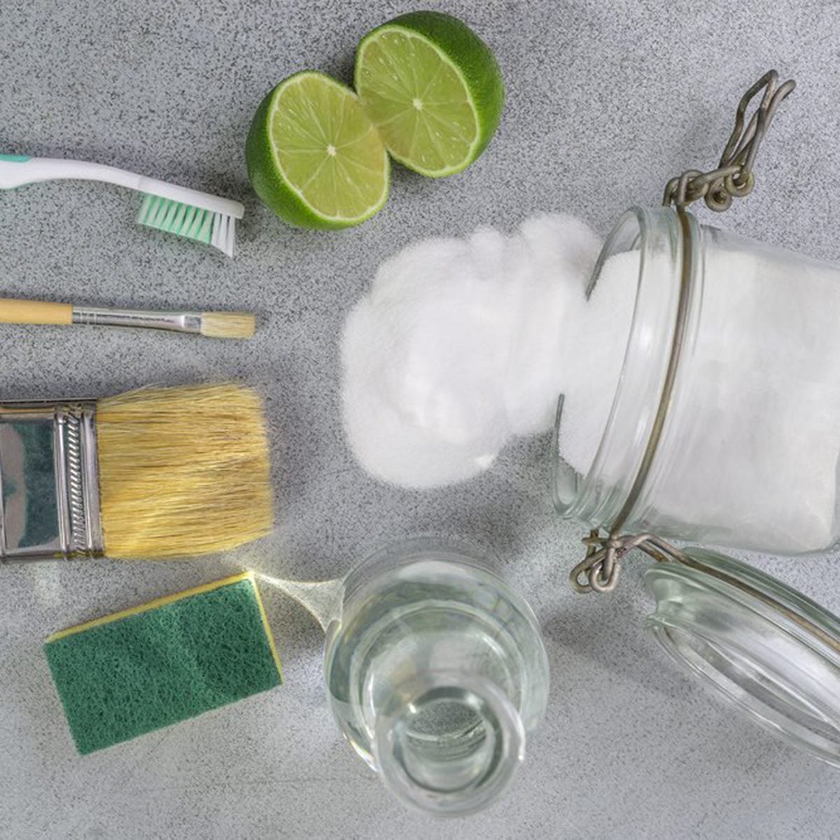 Baking soda in jar