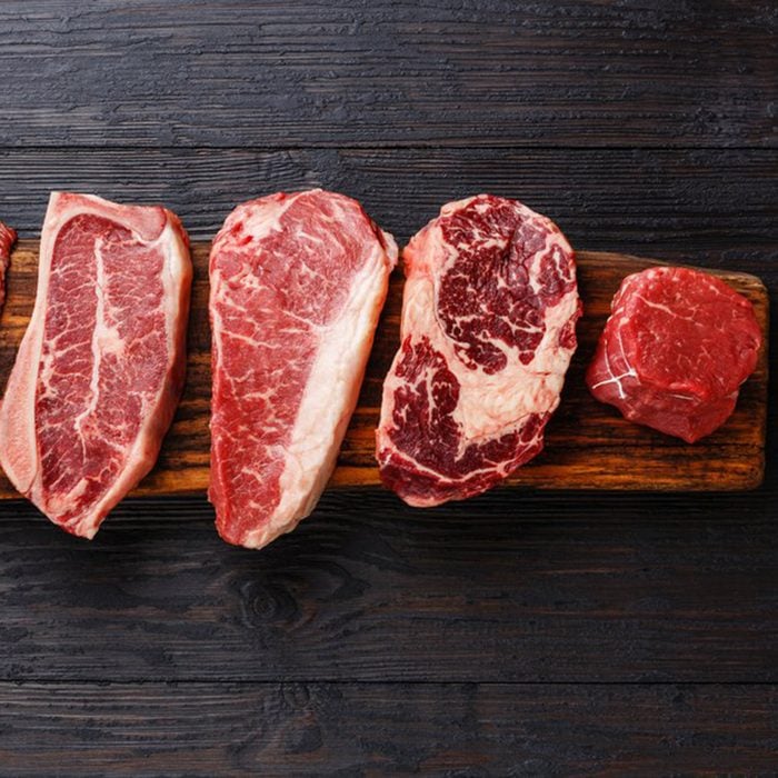 Raw red meat