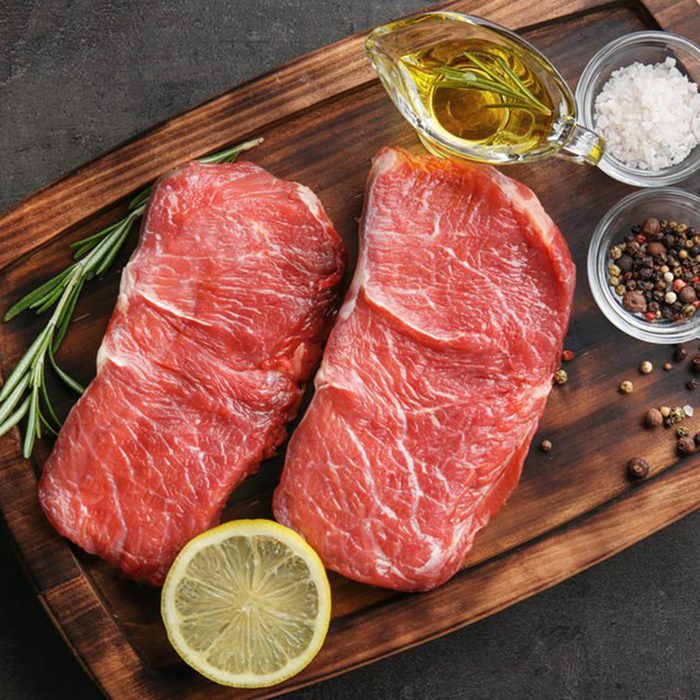 Raw red meat