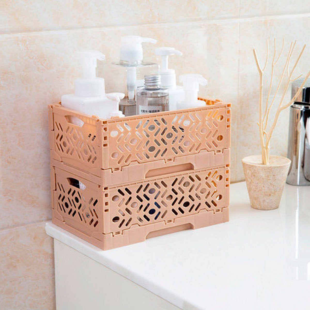 Hollow Carved Organizer Bin