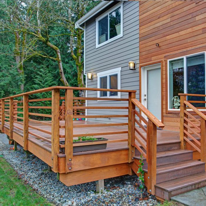 Wood deck