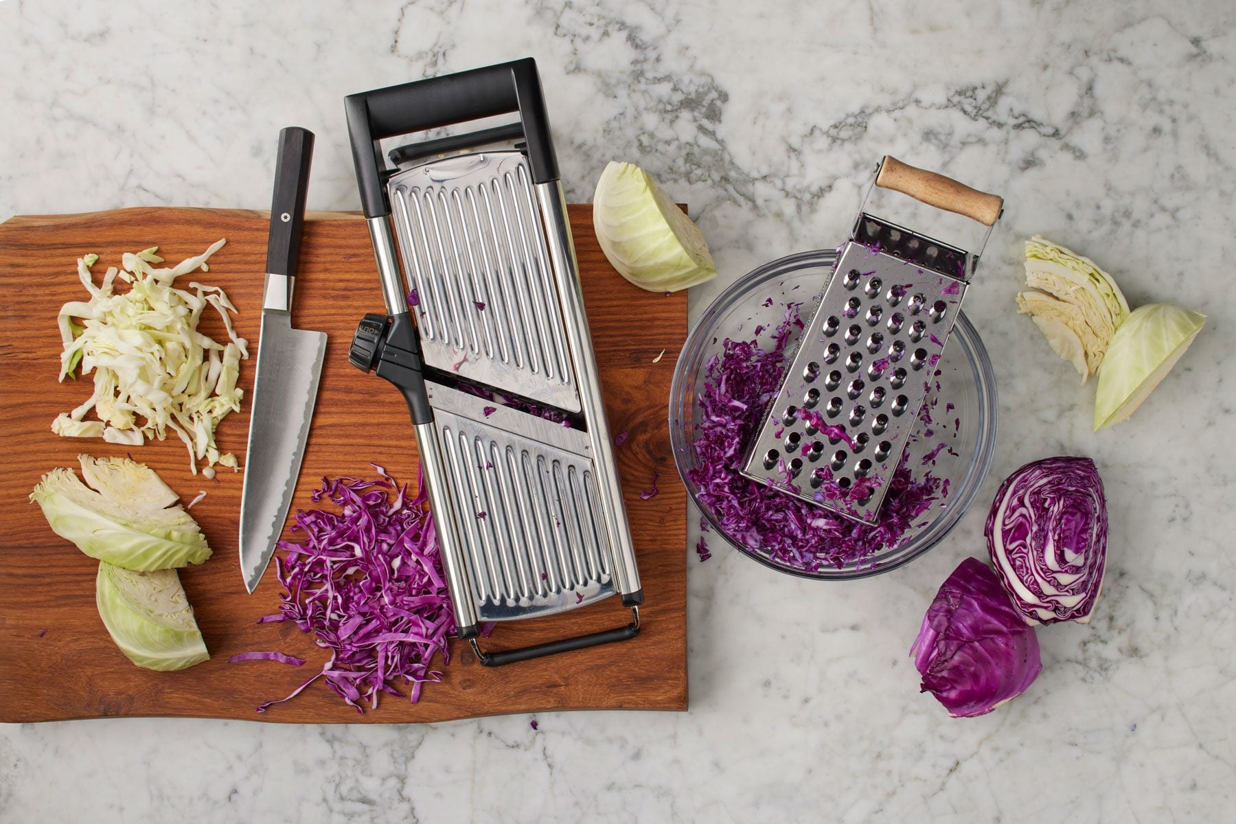 How to Shred Cabbage 4 Ways