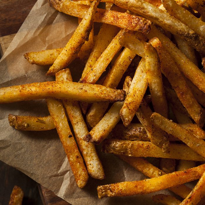 Cajun Seasoned French Fries with Organic Ketchup