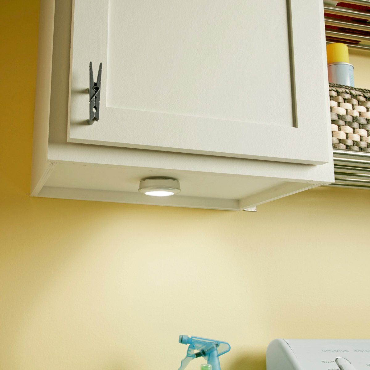 Laundry room under cabinet lights