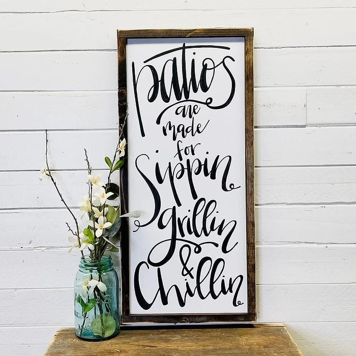 Patio Sign