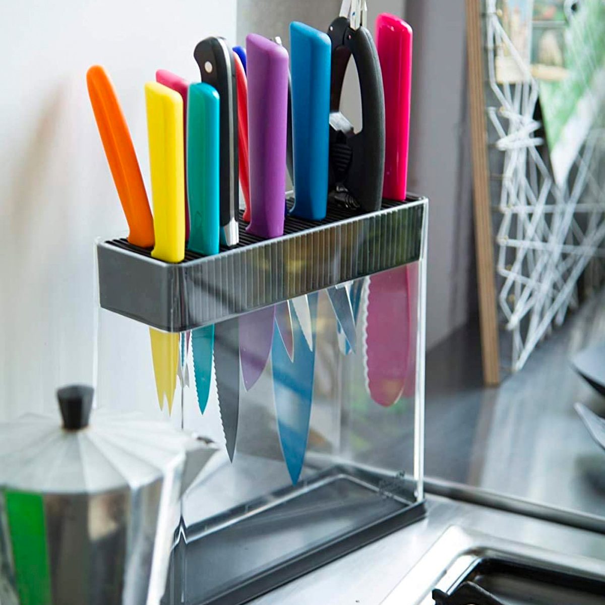 Clear Knife Block