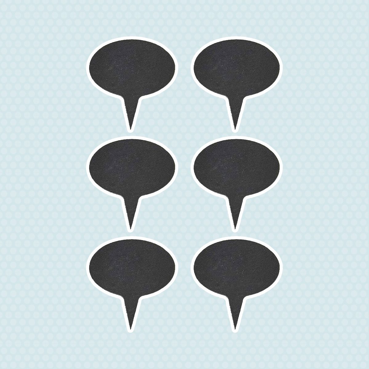 Slate Bubble Labels